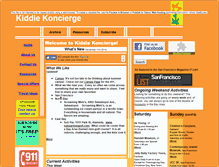 Tablet Screenshot of kiddiekoncierge.com